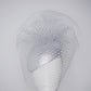 Silver Lining Clouds - Delicate silver lurex face-hugger