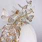 Butterflies and bees - gold crystoform headpiece