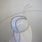 Lightning strikes twice- *reduced worn twice - Transparent peekaboo crystoform brim with wired embellished swirls.