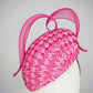 Amour - A romantic vintage straw beret with sculptural crinoline swirls forming the suggestion of a heart.