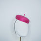 Glitz and Glam Extra - Fuchsia Fabric Button beret  with full Rainbow crystal embellishment