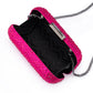 KEREN CRYSTAL HOTFIX CLUTCH - Fuchsia