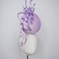 Wispering Wisteria - Lilac parasisal percher with sculpted parissisal swirl and creeping wisteria vines crafted from crystoform