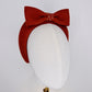 Minnie Bow- Brown fur felt with diamante detialing and bow on 3d headband.