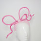 Blowing in the breeze - Candy Pink parisissal Rope bow on raffia base