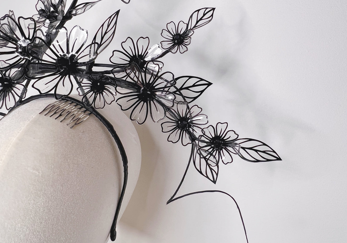 Midnight Daisy Dance - Daisy Crystoform headband