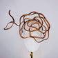 Copper Rose -Wired Copper Rose Veil Sculpture