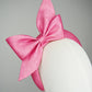 Tied in a bow - Candy pink 3D headband with petite bow