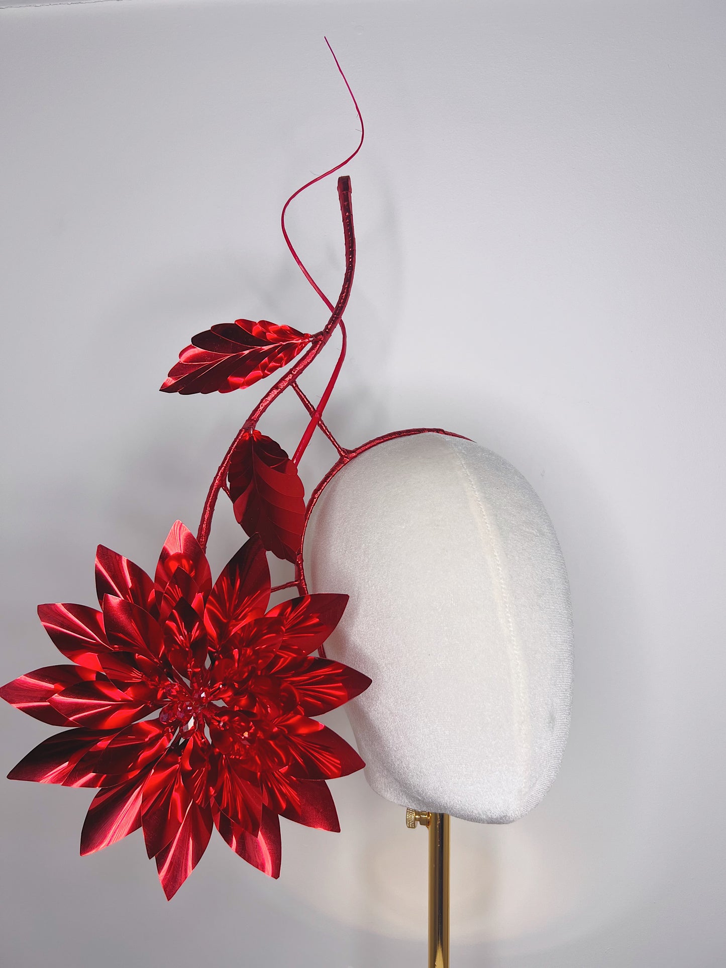 Dahlia Dalliance - Metallic wired Dahlia headband