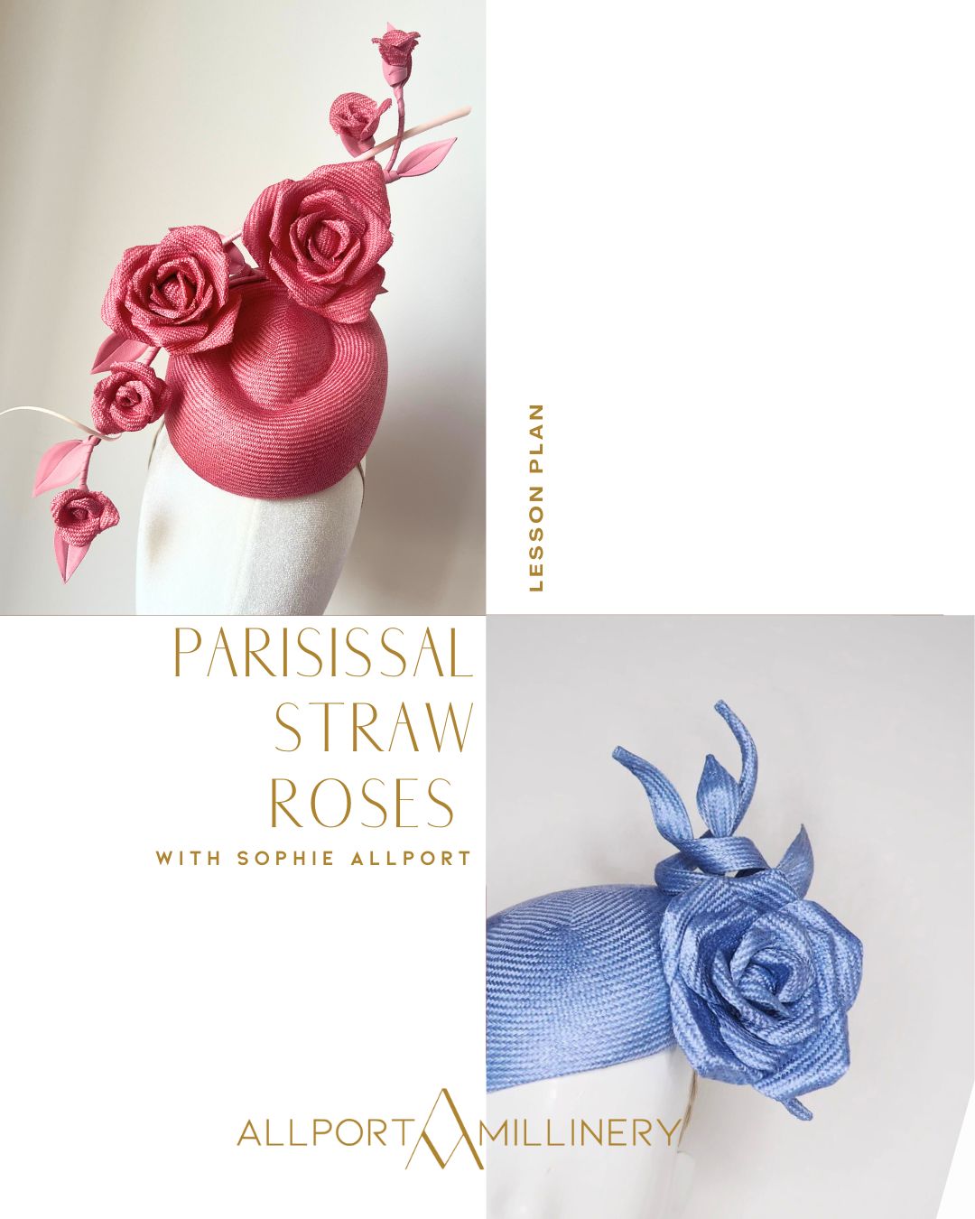 Millinery Mates (4 person) Masterclass in person (price per person $350)- 5 hour Lesson - Refreshments provided (Copy) (Copy)