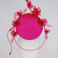 Rambling Roses - Fuchsia Curystoform rose and embellished Percher