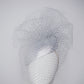 Silver Lining Clouds - Delicate silver lurex face-hugger