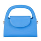 IVY CURVED HANDLE BAG - BLUE