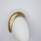 Mia - Leather woven 3d Halo - Gold