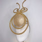 Midas Touch - Golden percher with wired bow and peekaboo detail