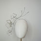 Crystal clover - wired crystal clover buds on a metallic wired headband