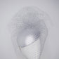 Silver Lining Clouds - Delicate silver lurex face-hugger
