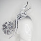 *reduced worn once - Disco Dandelion - -Silver sequinned 3d Headband with a silver dandelion and crinoline swirl