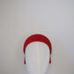 Lady in red - vintage strawcloth pillbox
