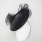 Big Black Bow - Black Floating disc with front and back bow feature and embellished veil