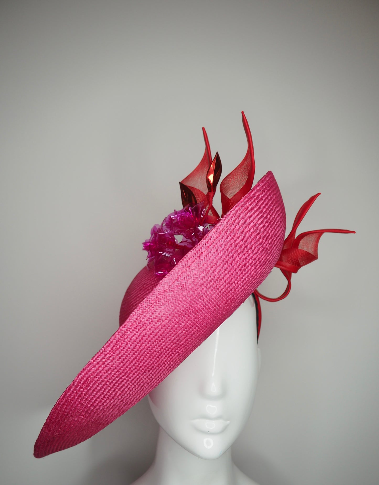 Rosie Girl - Garden Party Style upturned brim with removable headband.
