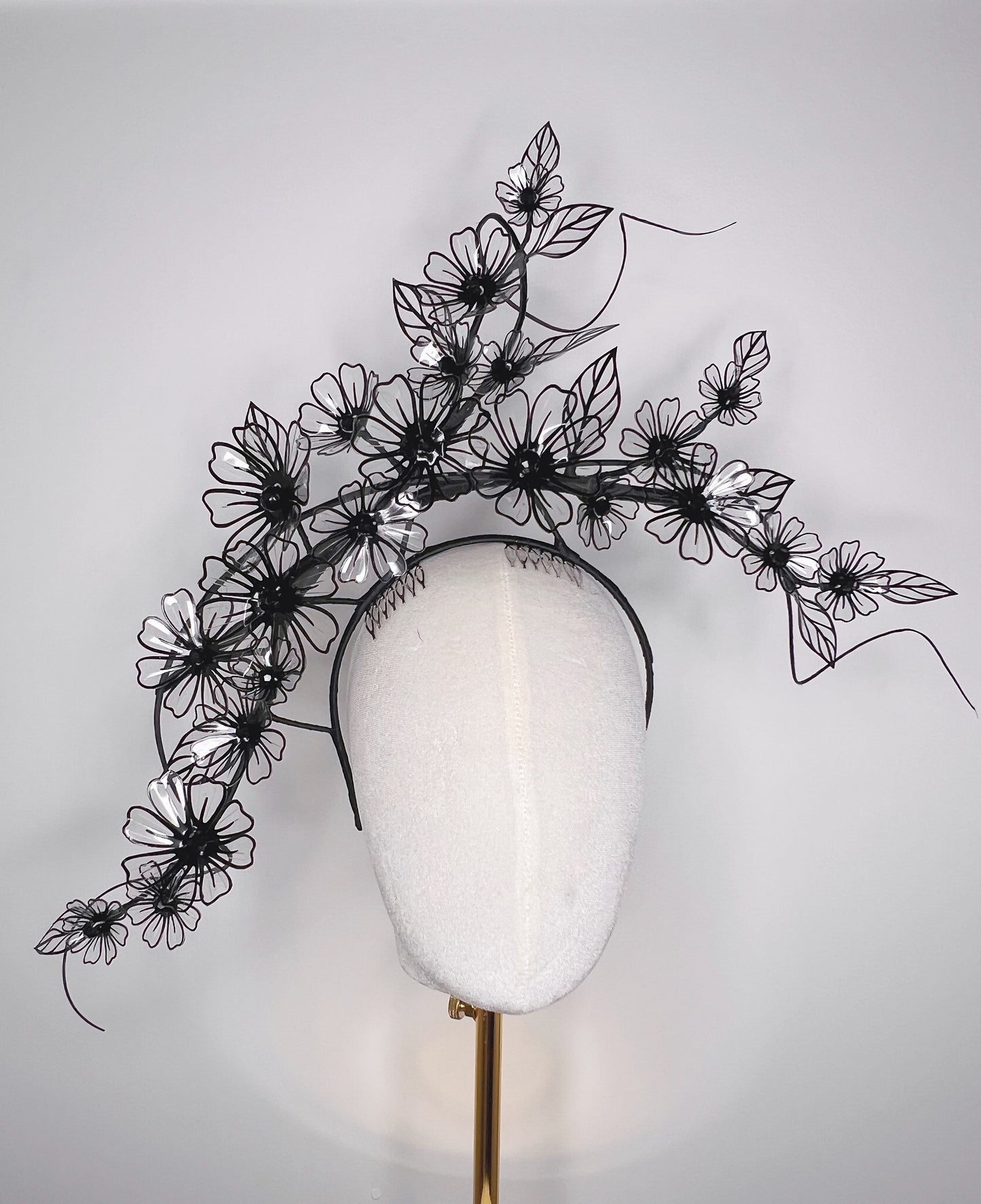 Midnight Daisy Dance - Daisy Crystoform headband