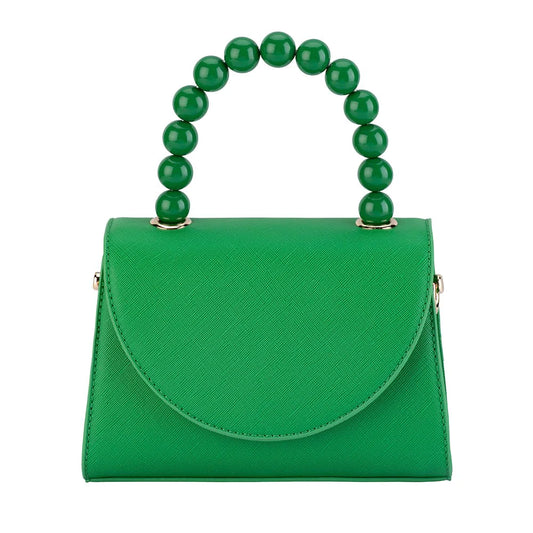 WENDY ACRYLIC BEAD BAG - green