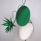 Emerald sparkle - Emerald satin percher with starburst and crystal detail