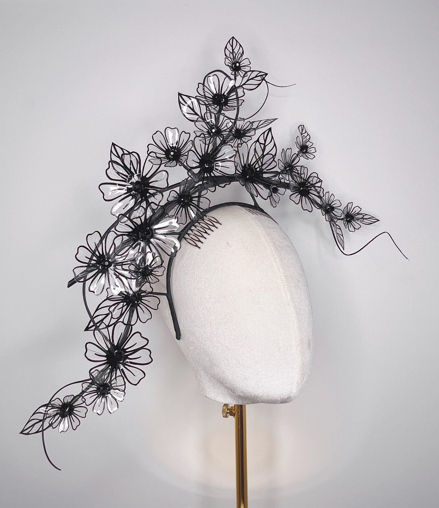 Midnight Daisy Dance - Daisy Crystoform headband