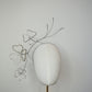 Crystal clover - wired crystal clover buds on a metallic wired headband