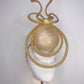 Midas Touch - Golden percher with wired bow and peekaboo detail