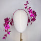 Wild Orchid - Magenta/ hot pink wrap around 0rchid Vine Headband