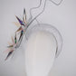 Celestial Burst - Silver and white lurex headband with iridescent starburst detailing