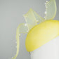 Lemon Meringue - Lemon facehugger beret-style piece with crinoline and pearl-edged swirl