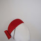 Lady in red - vintage strawcloth pillbox