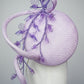 Wispering Wisteria - Lilac parasisal percher with sculpted parissisal swirl and creeping wisteria vines crafted from crystoform