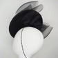 Big Black Bow - Black Floating disc with front and back bow feature and embellished veil