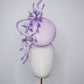 Wispering Wisteria - Lilac parasisal percher with sculpted parissisal swirl and creeping wisteria vines crafted from crystoform