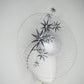 Interstellar- Silver veiled percher with starbursts