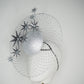 Interstellar- Silver veiled percher with starbursts