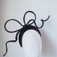 Blowing in the breeze - parisissal wired bow on a satin and veil detailed headband