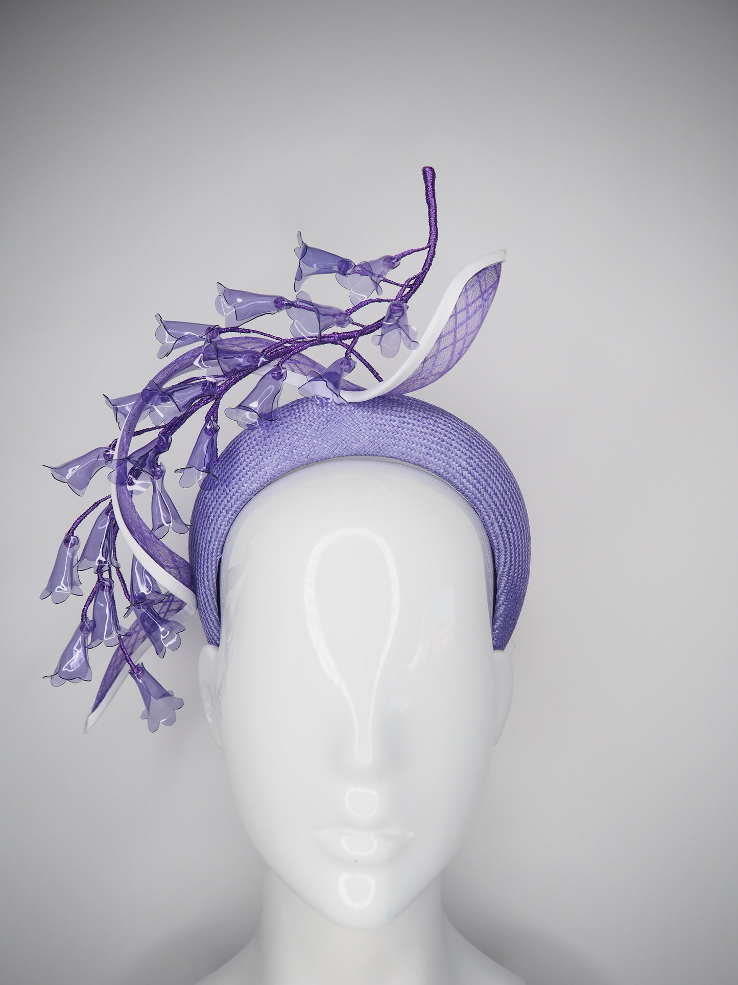 Jacaranda Bloom - Lavender blue 3d headband with cascading jacaranda flowers