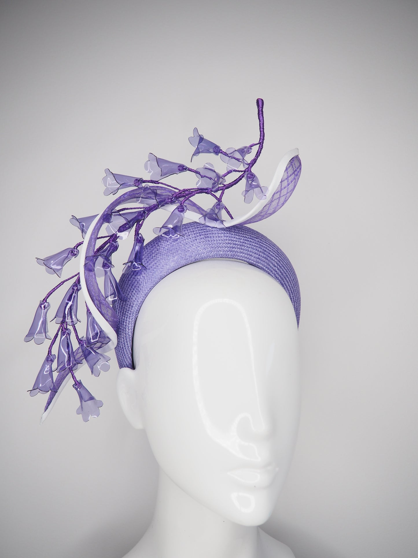 Jacaranda Bloom - Lavender blue 3d headband with cascading jacaranda flowers