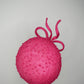 Raspberry Fling - Raspberry pink  knotted Jackie O pillbox with wired bow