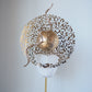Walk on the wild side - Crystoform brim with gold leopard print and peekaboo