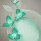 Mint Mirage - Mint green percher with jade blossoms and mint crinoline swirl