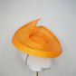 Tangerine Swirl  - Orange sculpted hatinator brim in textured material