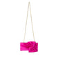 CHLOE TIE FRONT CLUTCH - Fuchsia