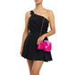 CHLOE TIE FRONT CLUTCH - Fuchsia
