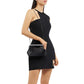 ELEANOR CRYSTAL HANDLE BAG - Black